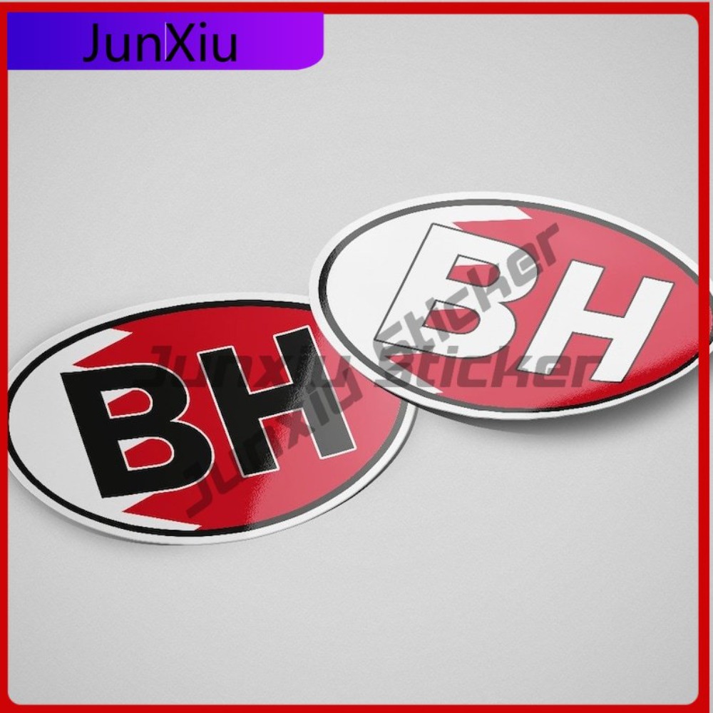 Car Accessories Bahrain - 바레인 BH 스티커 타원형 깃발 방수