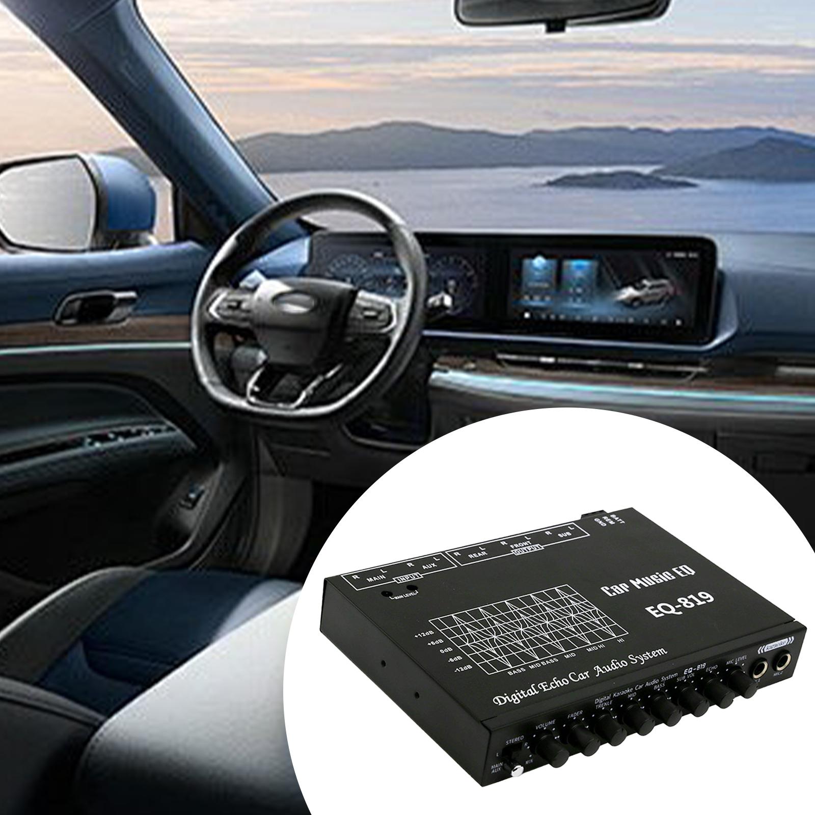 Car Accessories Sound System - 자동차 오디오 이퀄라이저 블랙 사운드 컨트롤