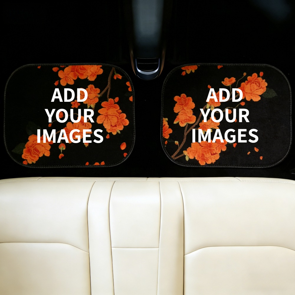 Car Accessories For Interior - 1세트/2세트 맞춤형 자동차 바닥 매트(개인화된 이미지