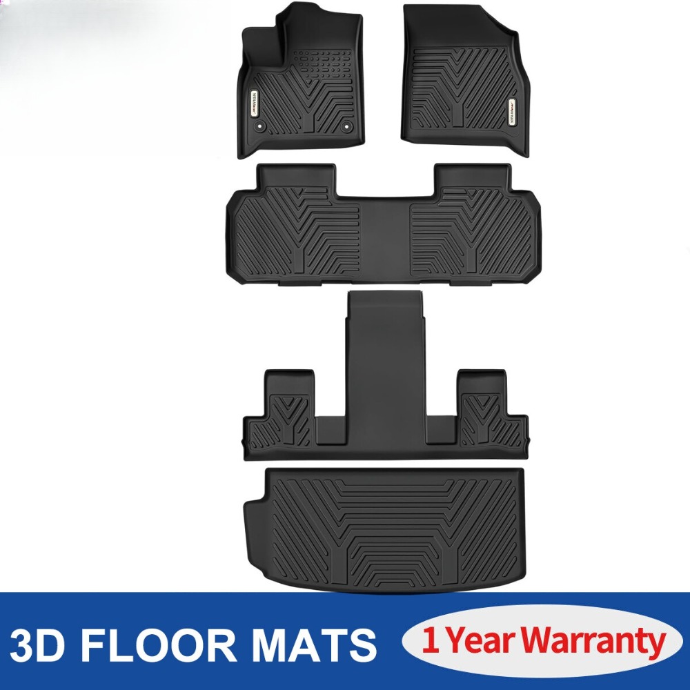 Car Floor Mat Rubber - 2018-2025 쉐보레 트래버스 전천후 TPE 카