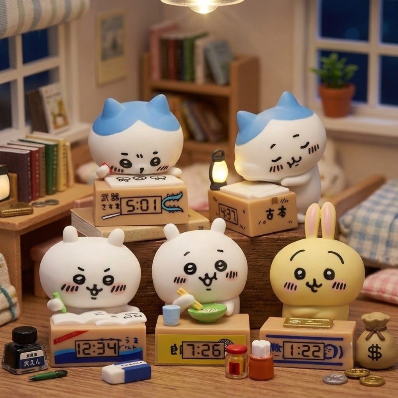 Car Accessories For Interior - Hachiware Usagi 만화 알람 시계 인형