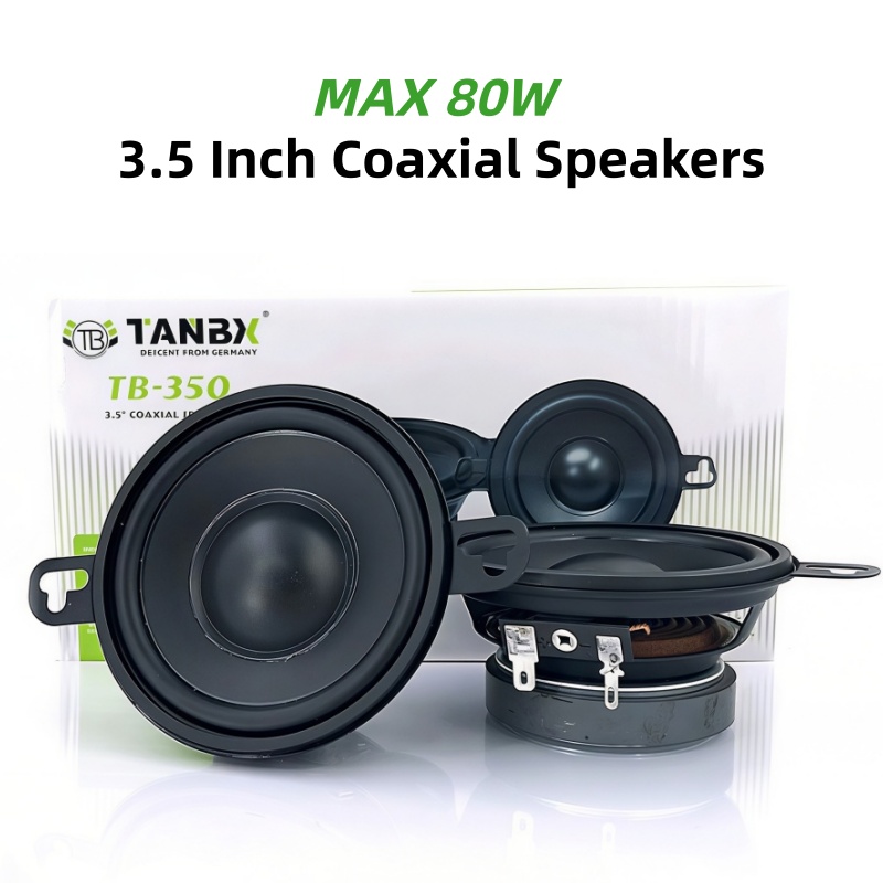 Car Accessories Sound System - 자동차 스피커 1쌍 3.5인치 동축 풀레인지