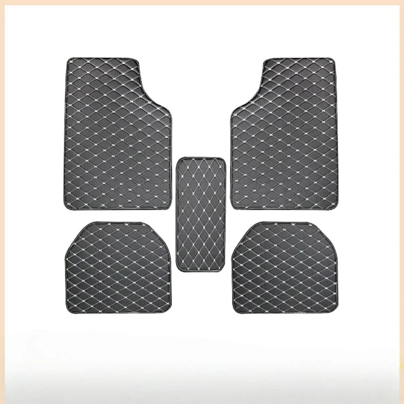 자동차 바닥 매트 5개 세트 PU 가죽 유니버설 품질  - Car Floor Mat Rubber 리뷰 및 가격