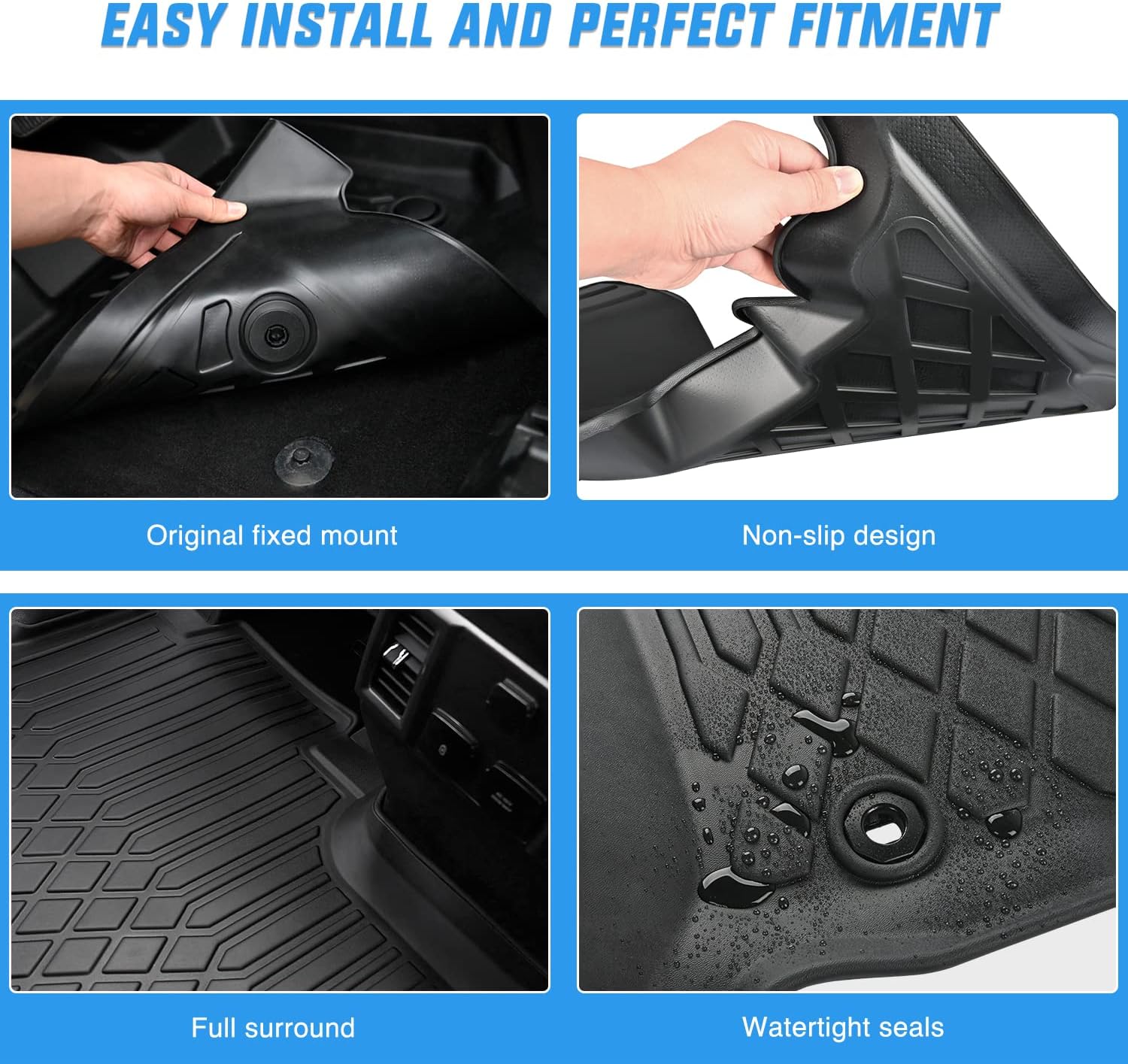 닐라이트 맞춤형 TPE 플로어 매트 모든 날씨 방수 헤 - Car Floor Mat Rubber 리뷰 및 가격