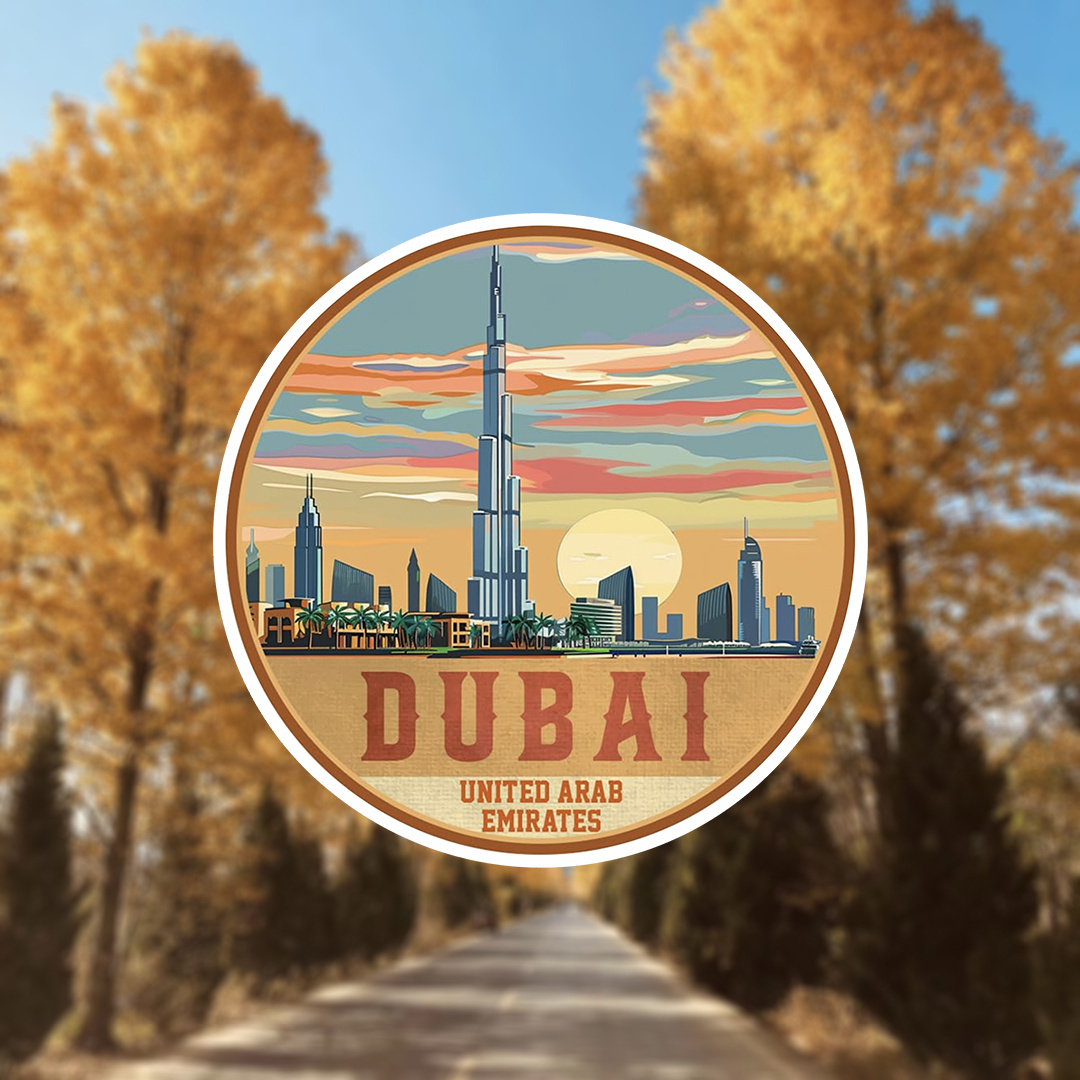 1개 두바이 UAE 기념품 비닐 자동차 스티커 - 자가 - Car Accessories Uae 리뷰 및 가격