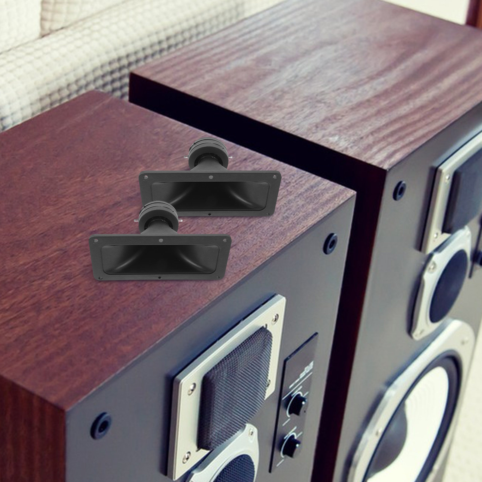 2개의 사각형 스테레오 트위터 혼 스피커, 이벤트 및  - Car Accessories Sound System 리뷰 및 가격