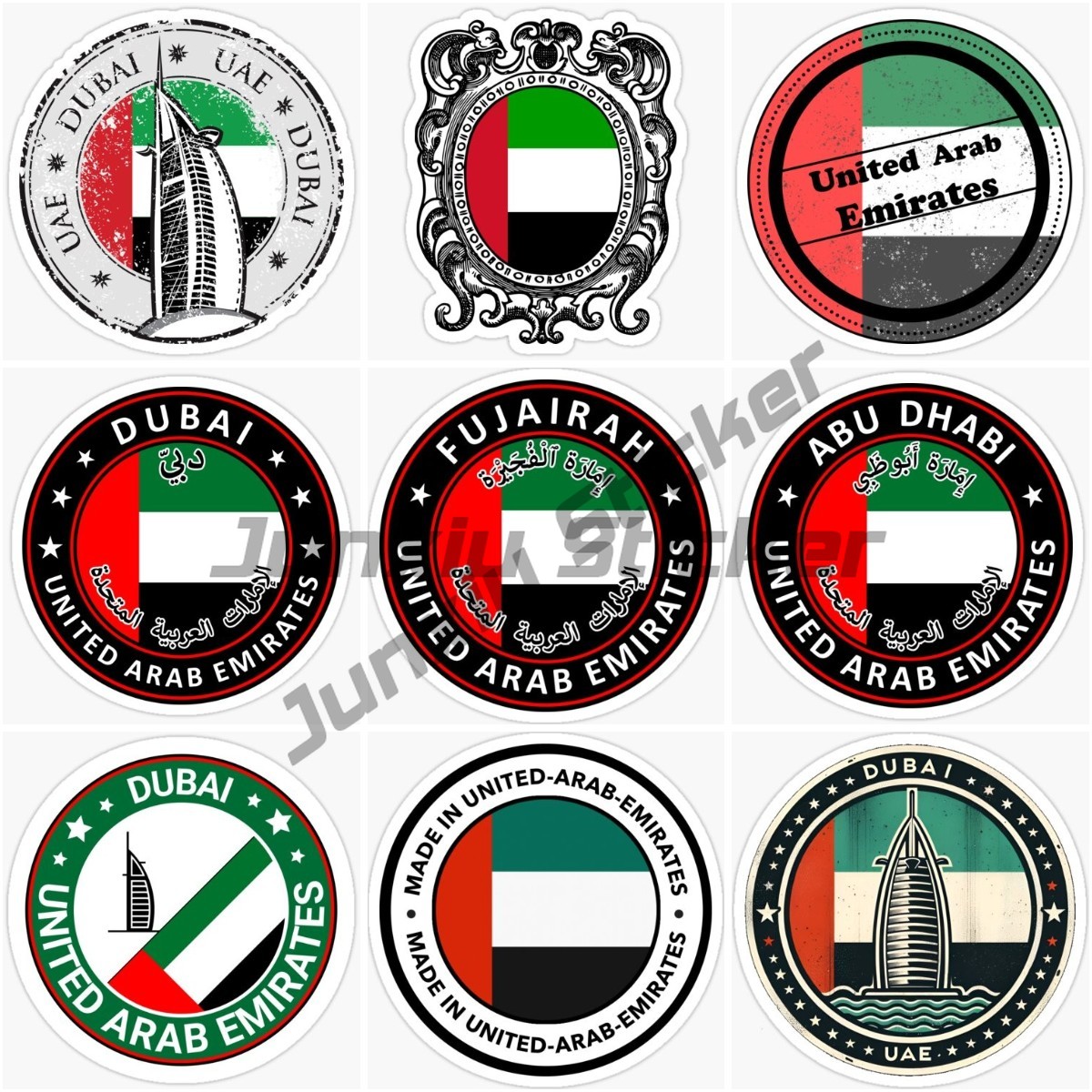 UAE 두바이 원형 국기 엠블럼 및 배지 오토바이 자동 - Car Accessories Uae 리뷰 및 가격