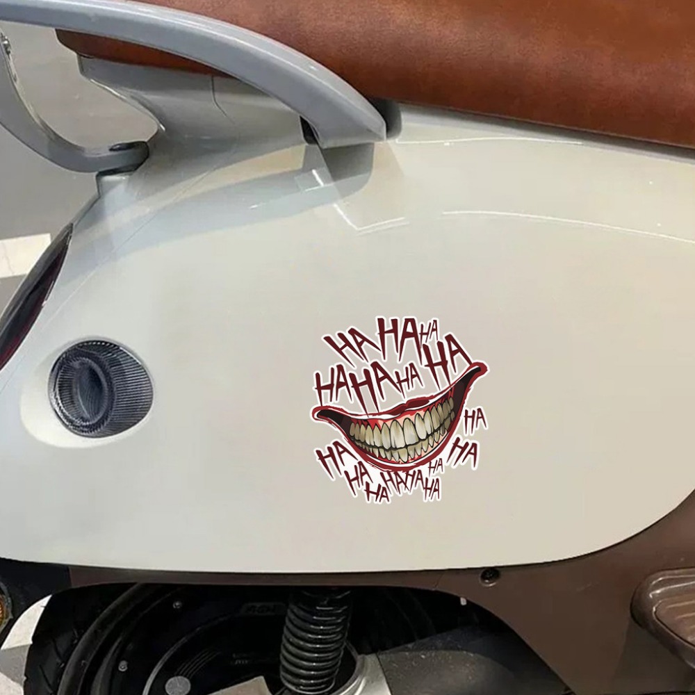 JDM Clown Mouth HAHAHA 오토바이 스티 - Car Accessories Joker 리뷰 및 가격