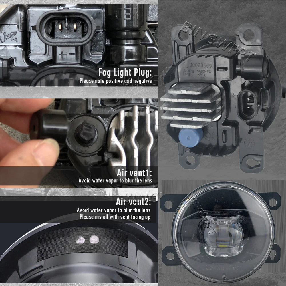 자동차 LED 렌즈 안개등 어셈블리 DRL 12V 일광 - Car Accessories Uae 리뷰 및 가격