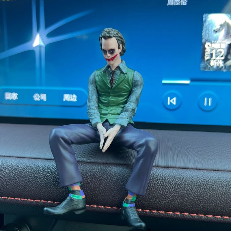 10cm 루프 장식 조커 히스 레저 앉아있는 자세 피규 - Car Accessories Joker 리뷰 및 가격