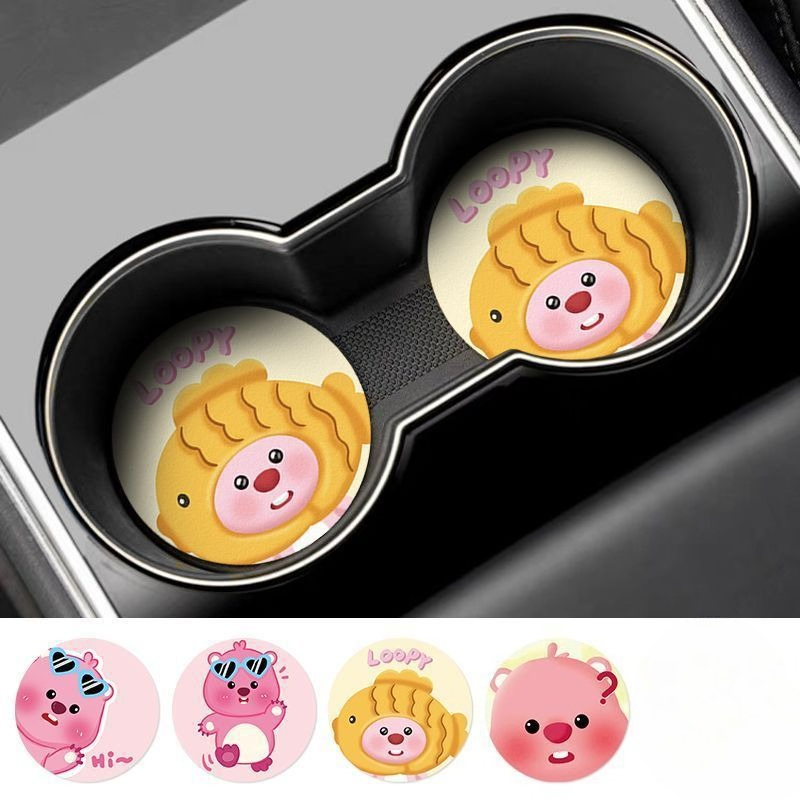 루피 크리에이티브 만화 자동차 코스터 (남아, 여아용) - Car Accessories For Interior 리뷰 및 가격