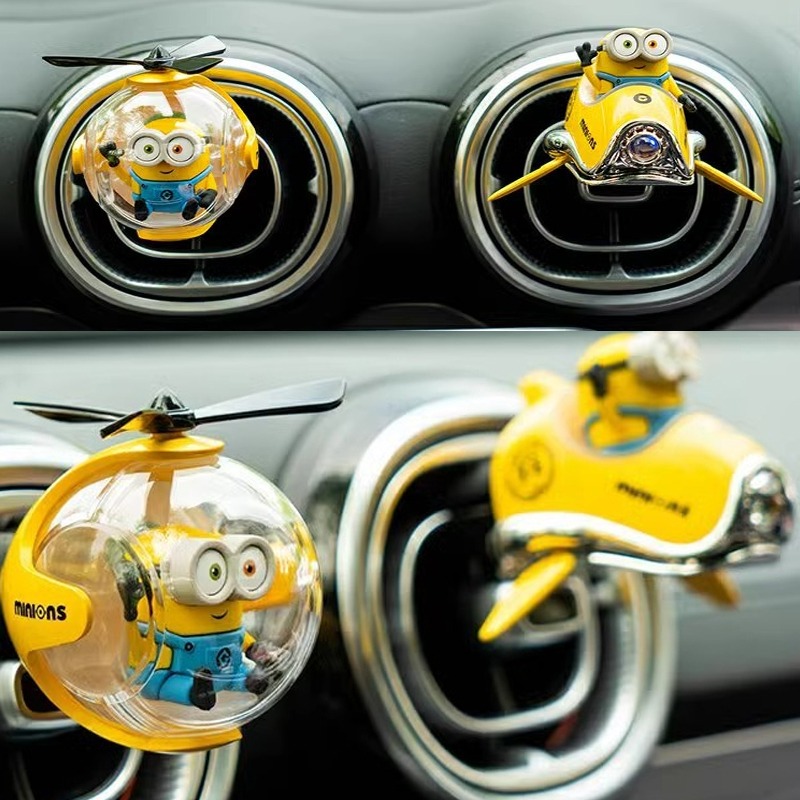 미니언즈 자동차 방향제, 귀여운 만화 캐릭터 자동차 통 - Car Accessories For Interior 리뷰 및 가격