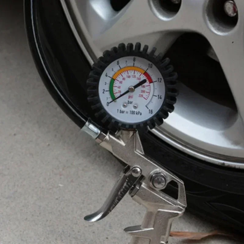 타이어 펌핑 건 도구 자동차 타이어 압력 게이지 테스터 - Car Accessories Job 리뷰 및 가격