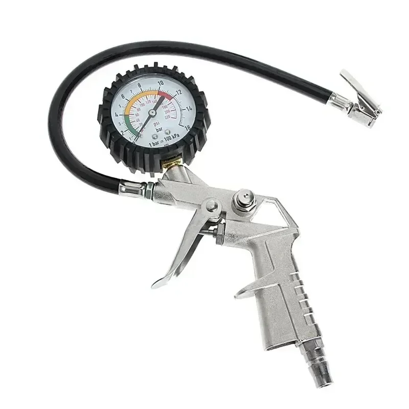 타이어 펌핑 건 도구 자동차 타이어 압력 게이지 테스터 - Car Accessories Job 리뷰 및 가격