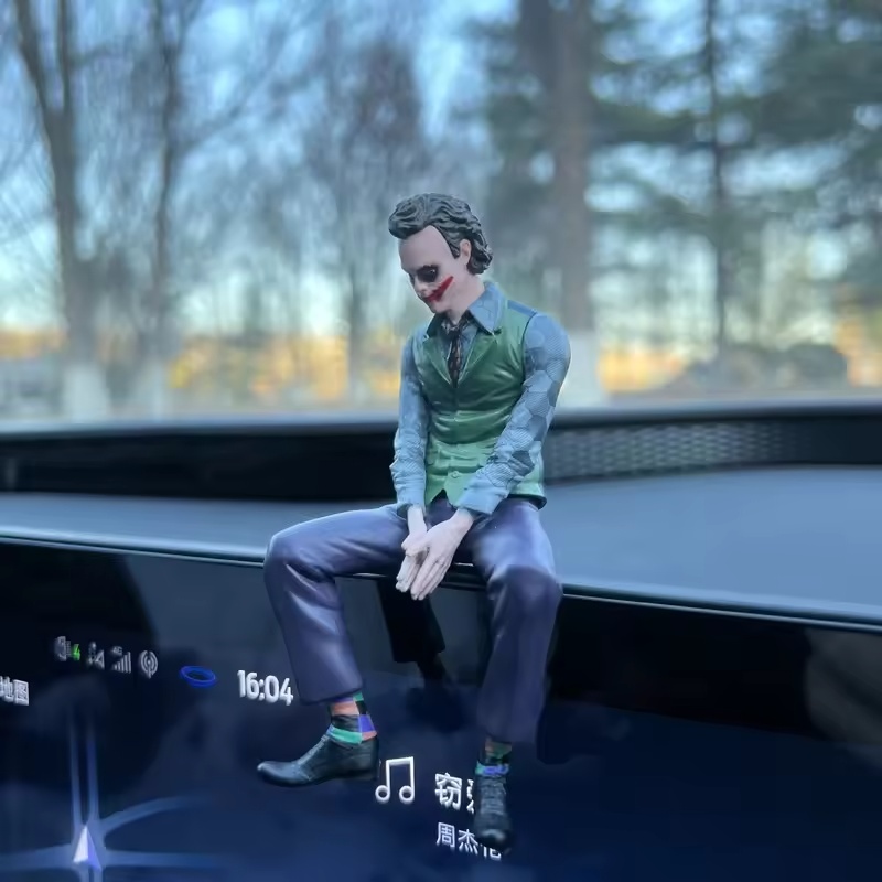 10cm 지붕 장식 조커 히스 레저 앉은 자세 피규어  - Car Accessories Joker 리뷰 및 가격