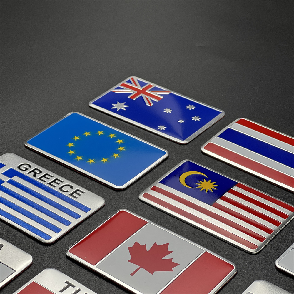 알루미늄 스티커 국기 미국 러시아 프랑스 독일 이탈리아 - Car Accessories Uae 리뷰 및 가격