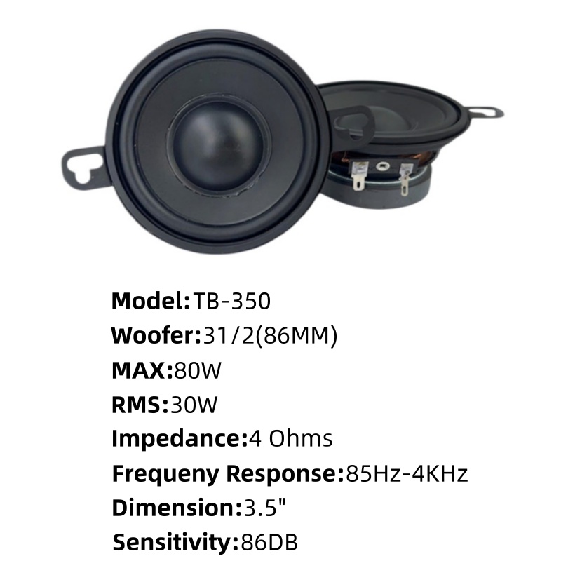 자동차 스피커 1쌍 3.5인치 동축 풀레인지 스피커 M - Car Accessories Sound System 리뷰 및 가격