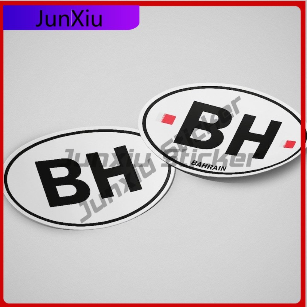 바레인 국기 스티커 타원형 흰색과 검정색 국가 재미있는 - Car Accessories Bahrain 리뷰 및 가격