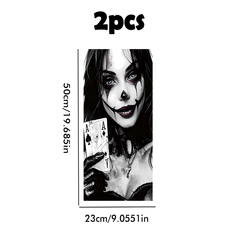 2pcs 자동차 B-필러 스티커 조커 소녀 스크래치 방 - Car Accessories Joker 리뷰 및 가격